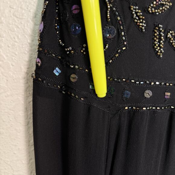 Vintage Sue Wong Nocturne Dress Womens 4 Beaded Silk Whimsigoth Fairy Y2K NEW - Picture 10 of 16